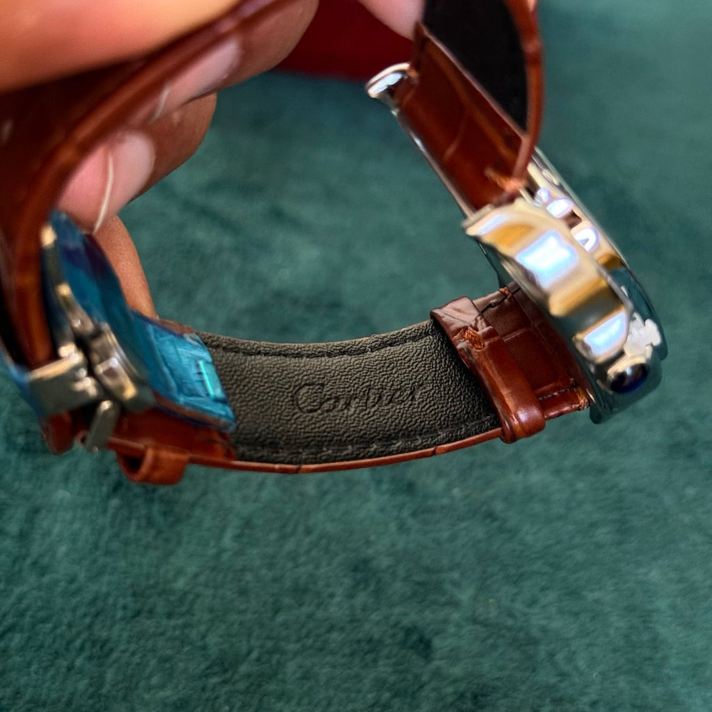 Cartier Santos Automatique – Bracelet Cuir  – Résistante à l’eau