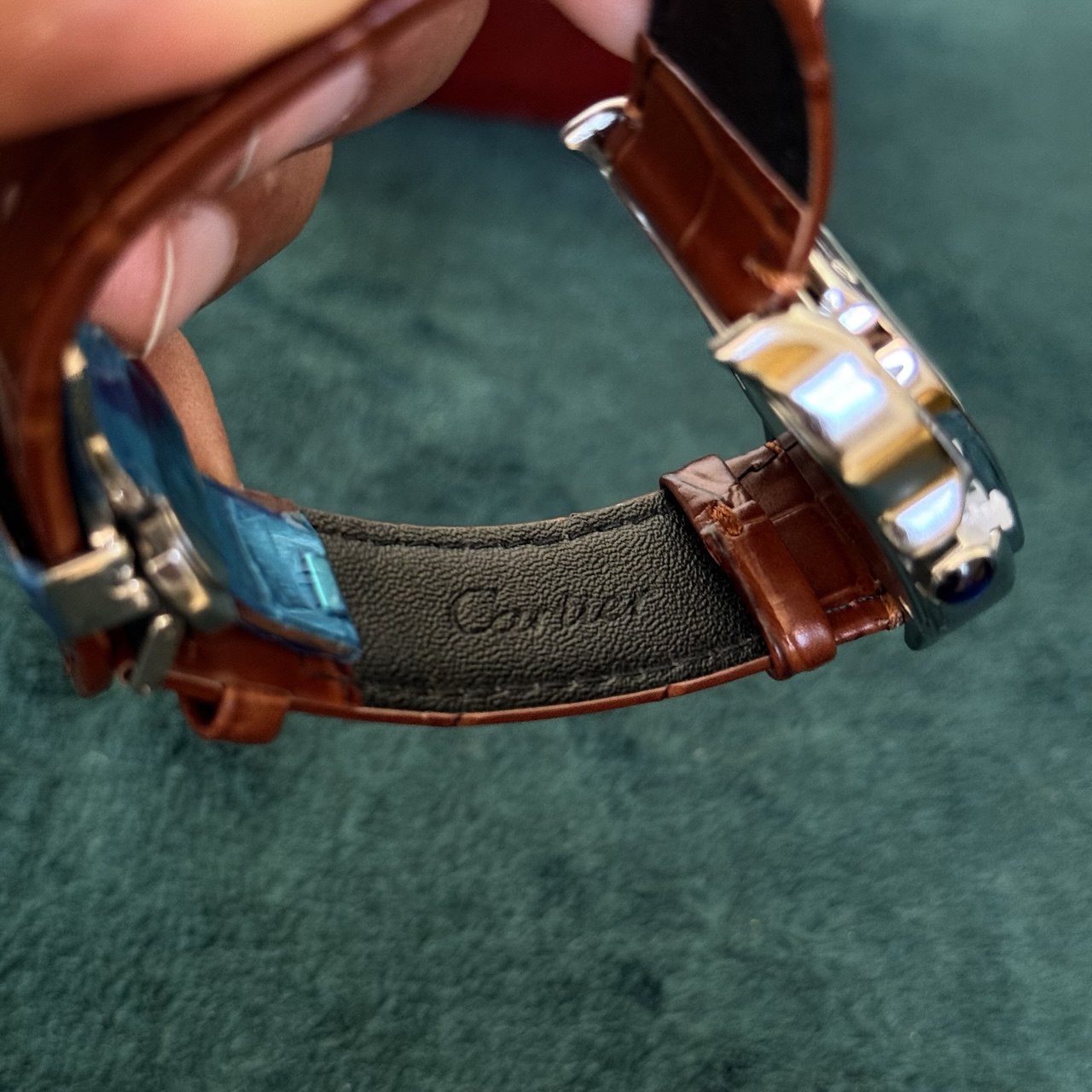 Cartier Santos Automatique – Bracelet Cuir  – Résistante à l’eau