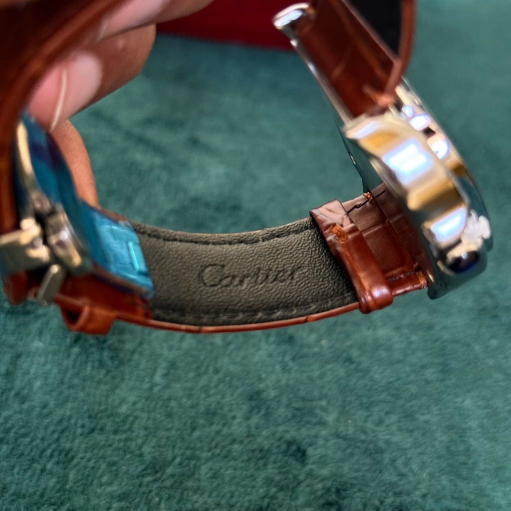 Cartier Santos Automatique – Bracelet Cuir  – Résistante à l’eau