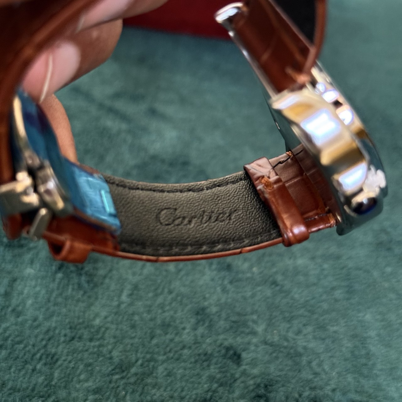Cartier Santos Automatique – Bracelet Cuir  – Résistante à l’eau